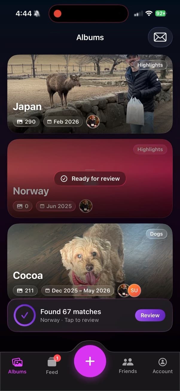 Mosaic app screen